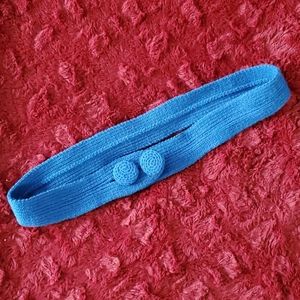 5/10$ blue knit belt